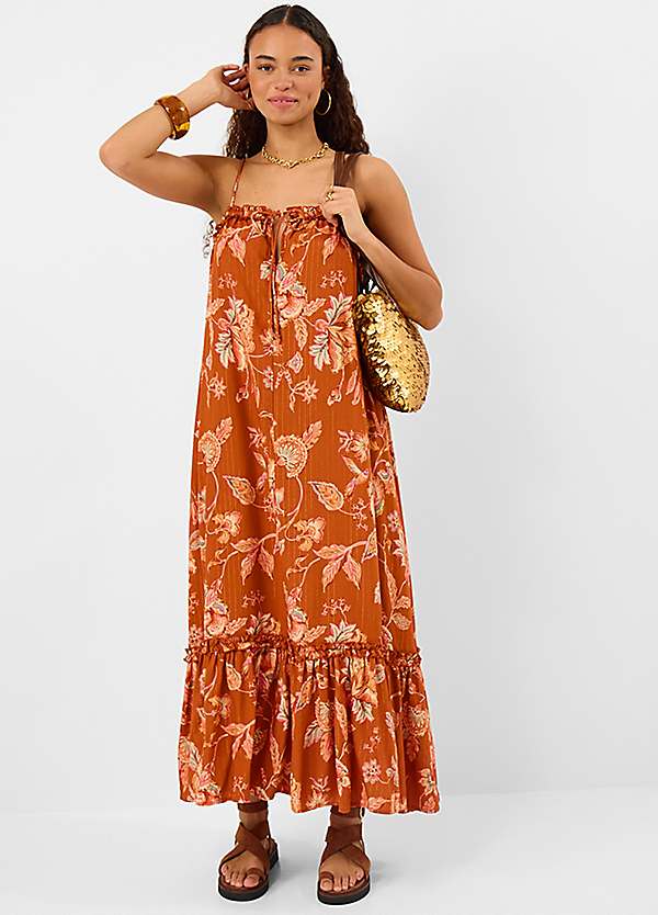Accessorize Sleeveless Floral Shimmer Maxi Dress | Freemans