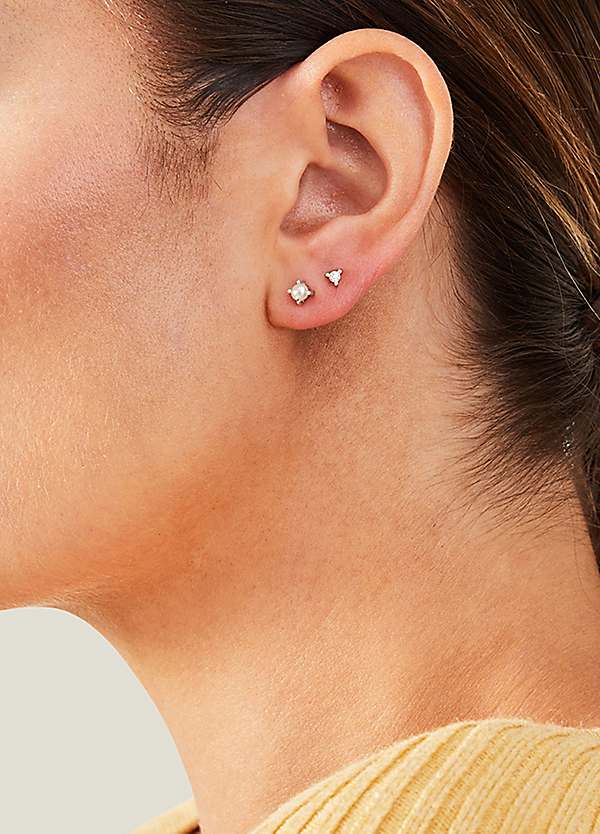 Two piercing hot sale earring set