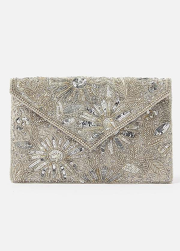 Silver clutch deals bag accessorize