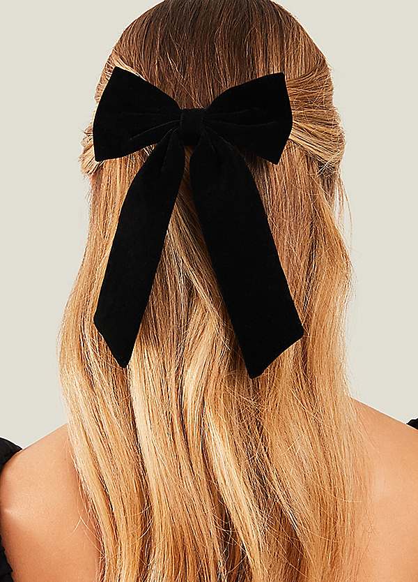 Accessorize Velvet Bow Hair Clip | Freemans Accessorize Velvet Bow Hair Clip | Freemans