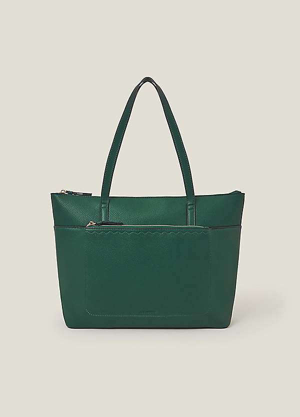 Large faux leather tote bag sale