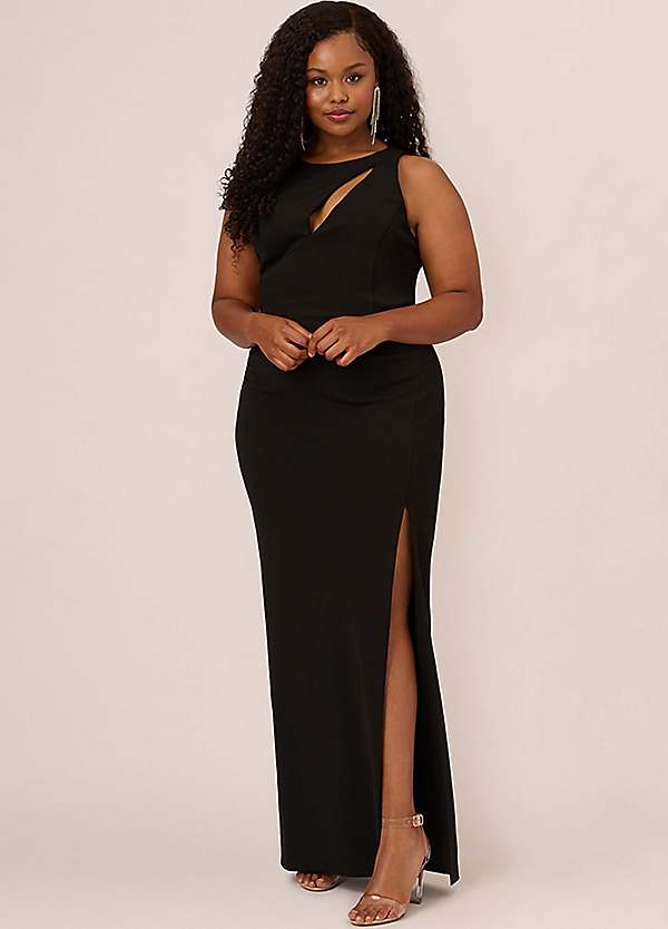 Adrianna Papell Aidan by Sleeveless Knit Crepe Gown