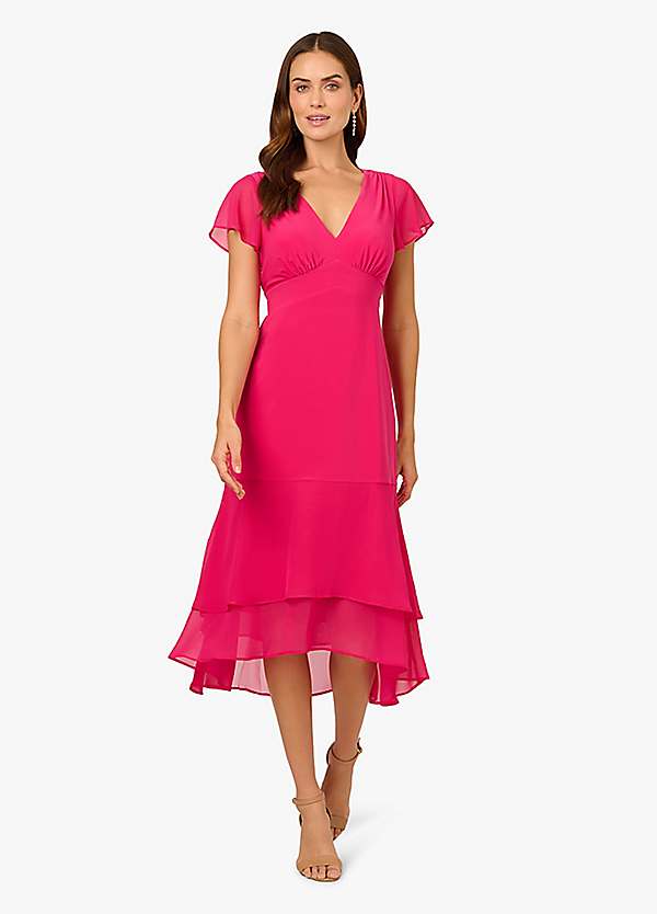 【海外限定】AdriannaPapell ドレス☆Pink Combo Short Dress Buy Adrianna Papell Pink A-Line Short Dress from Next Luxembourg