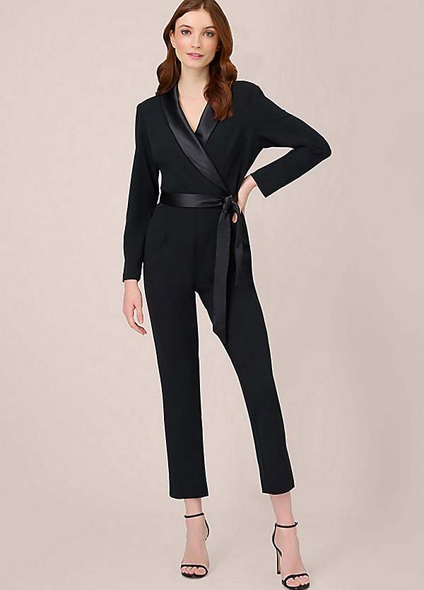 Womens hot sale tuxedo jumpsuit