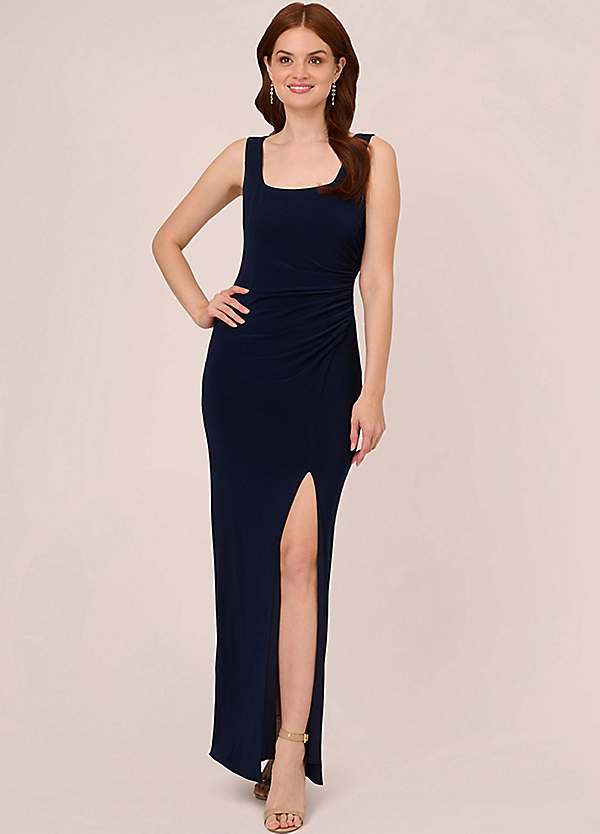 Adrianna Papell Embellished Jersey Gown