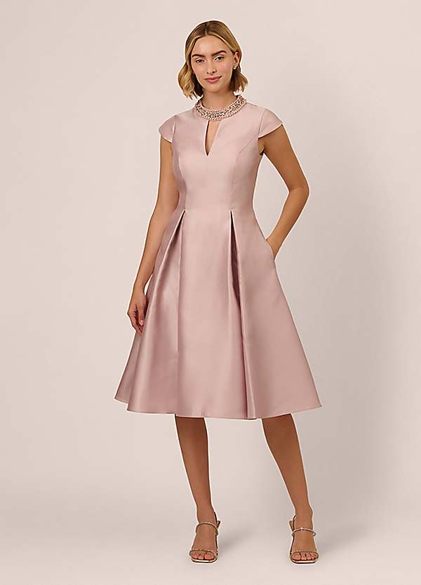corduroy fitted dress ASTR the Label | Corduroy Belted Mini Dress in Camel main image 0