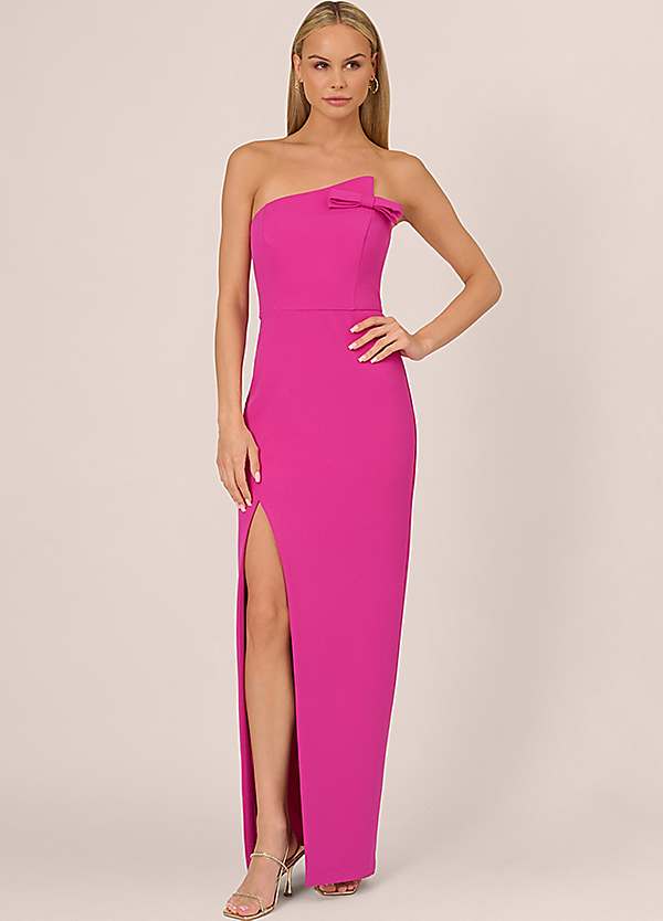 floor length knit dress Scoop Neck Viscose Knit Dress Brown – Roland Mouret