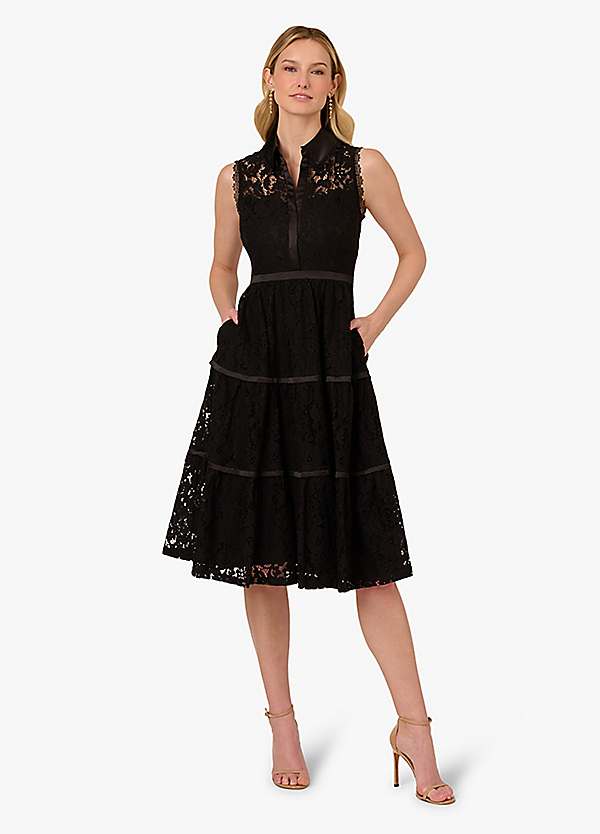 white dress with lace bottom Princesa White Lace Dress  Cote Azura