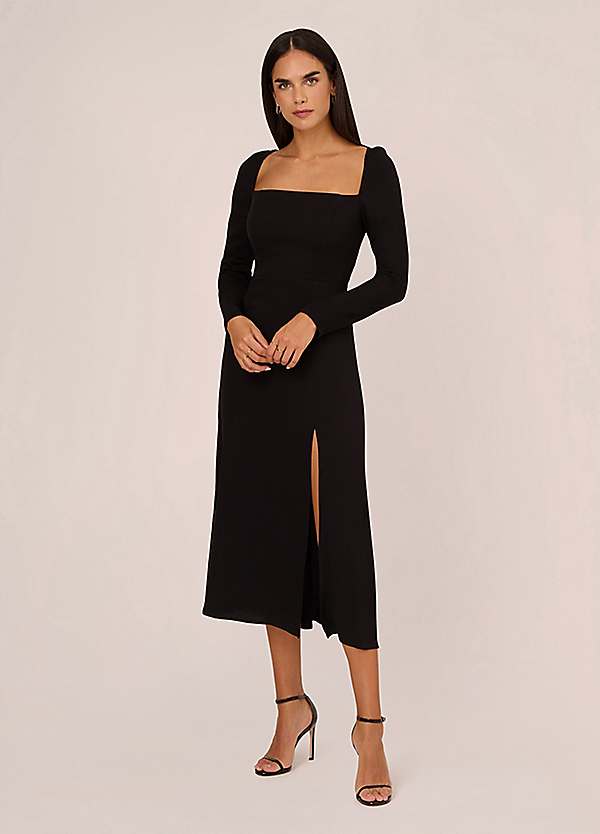 Adrianna papell cheap crepe dress