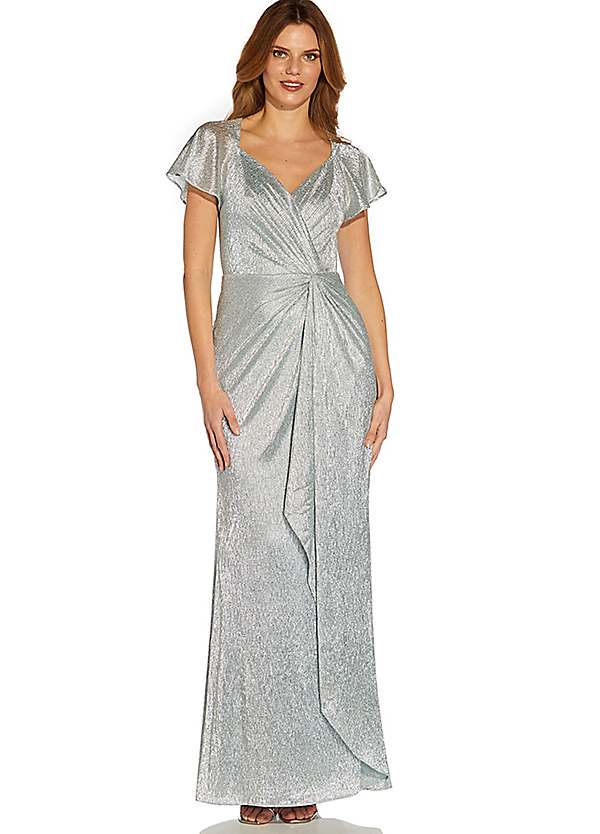 Adrianna papell shop metallic dress