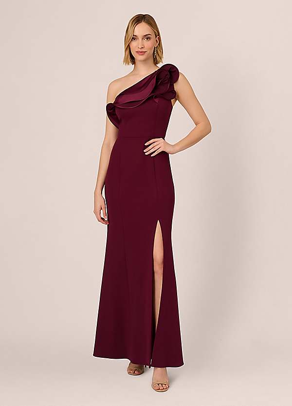 Adrianna Papell One Shoulder Mermaid Gown