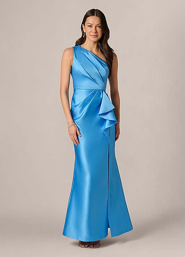 Adrianna Papell One Shoulder Mikado Gown | Freemans Adrianna Papell One Shoulder Mikado Gown | Freemans