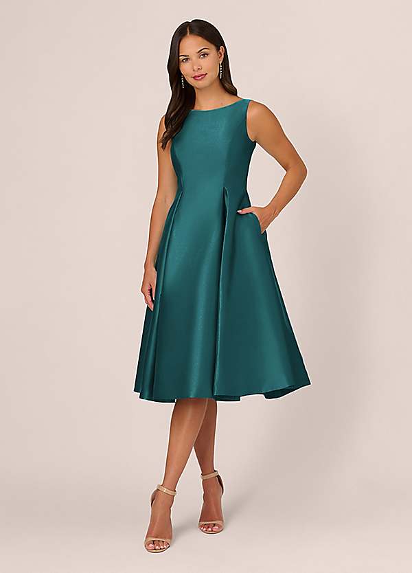 Adrianna Papell Sleeveless Tea Length Dress | Freemans