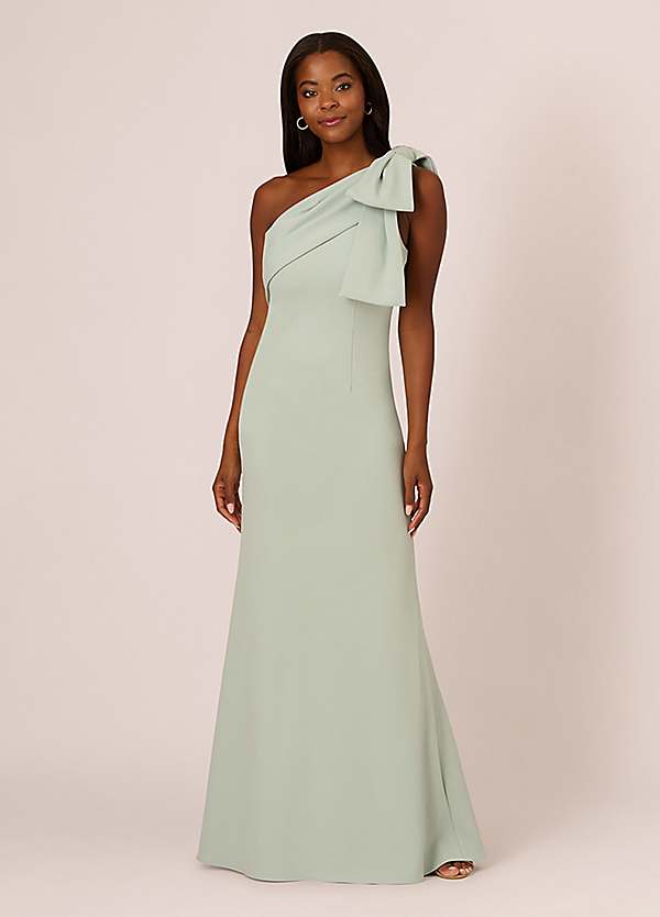 Adrianna Papell Stretch Crepe Long Dress | Freemans
