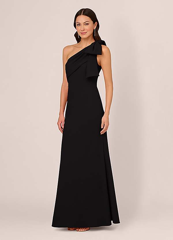 chinese dress ladies Off Shoulder Slit Bridal Dress by Adrianna Papell 40405