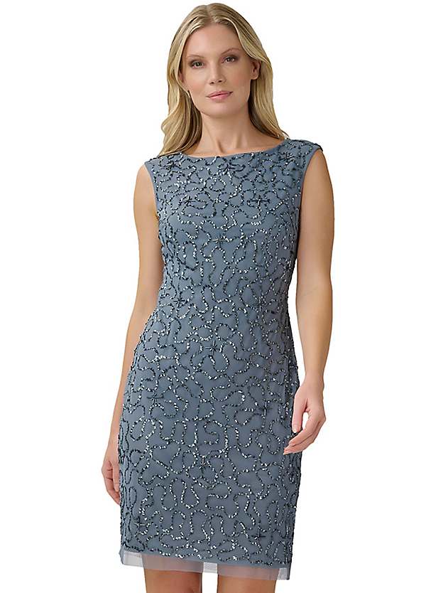 Adrianna Papell Studio Beaded Short Dress