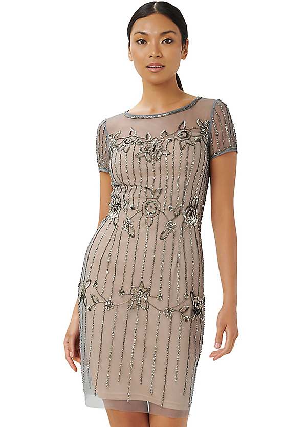 Adrianna Papell Studio Beaded Short Dress