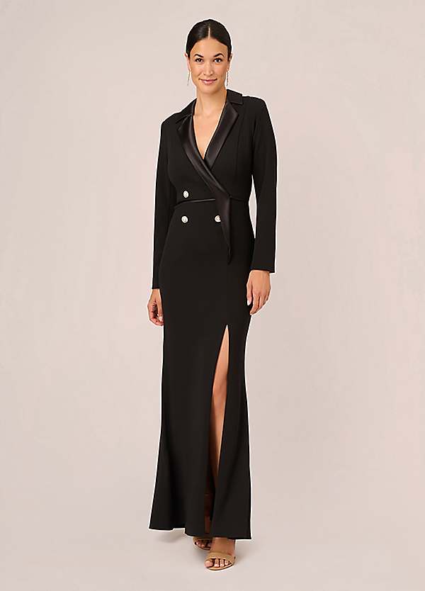 Adrianna papell hot sale tuxedo dress