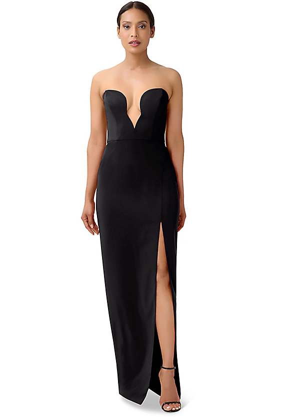 Aidan by Adrianna Papell Sweetheart Crepe Gown