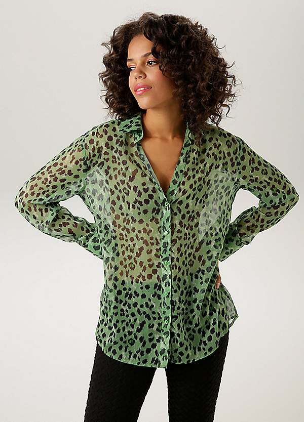 printed chiffon tops