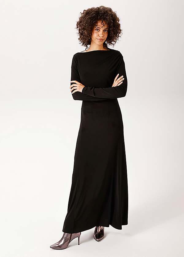 Aniston Asymmetrical Waterfall Maxi Dress