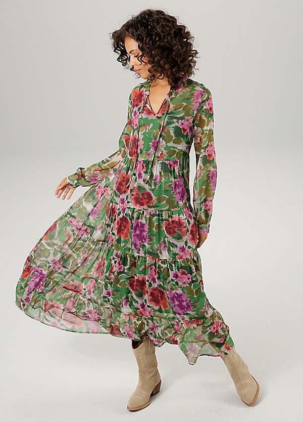Aniston Floral Print Maxi Dress