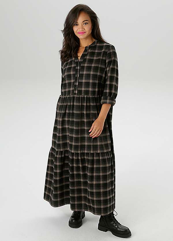 knee length dresses for ladies Tommy Hilfiger RWB Check Womens Midi Shirt Dress  CHO