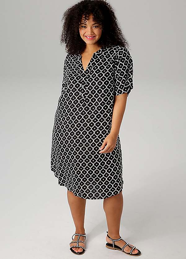 Aniston Plus Knee Length Tunic Dress | Freemans Aniston Plus Knee Length Tunic Dress | Freemans