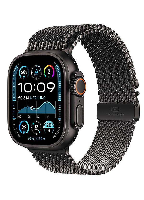 Apple Watch Ultra GPS Cellular 49mm Black Titanium Case with
