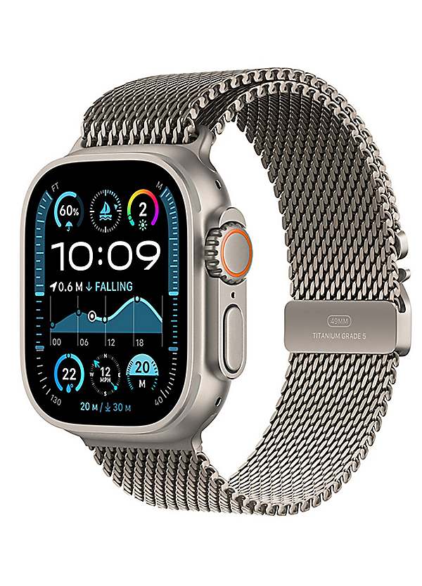 Apple Watch Ultra GPS Cellular 49mm Natural Titanium Case with