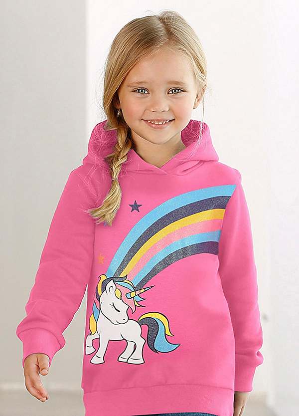 Arizona Kids 'Unicorn' Glitter Printed Sweatshirt Freemans