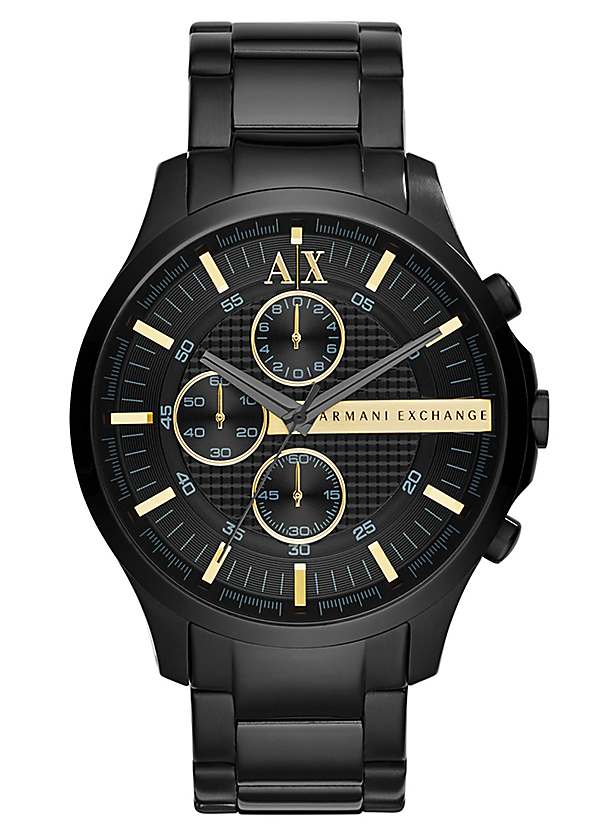 Armani Exchange Men s Black Chronograph Bracelet Watch Freemans