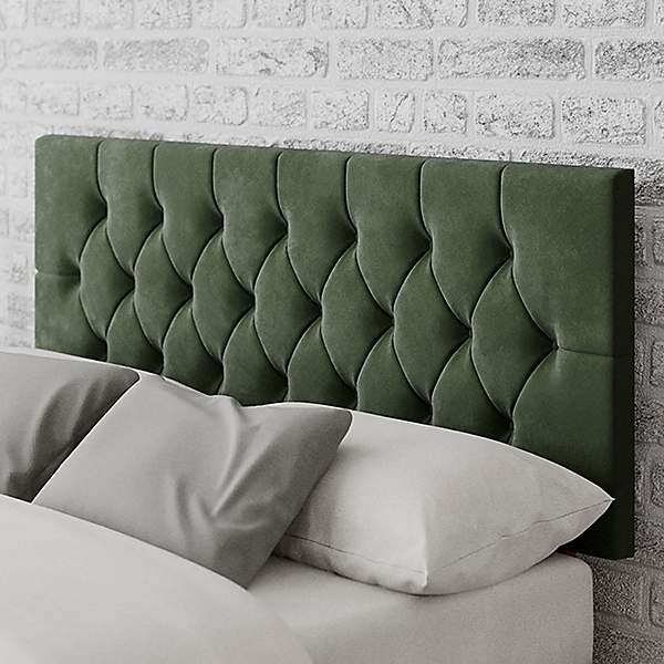 Aspire Olivier 60cm Plush Velvet Fabric Headboard