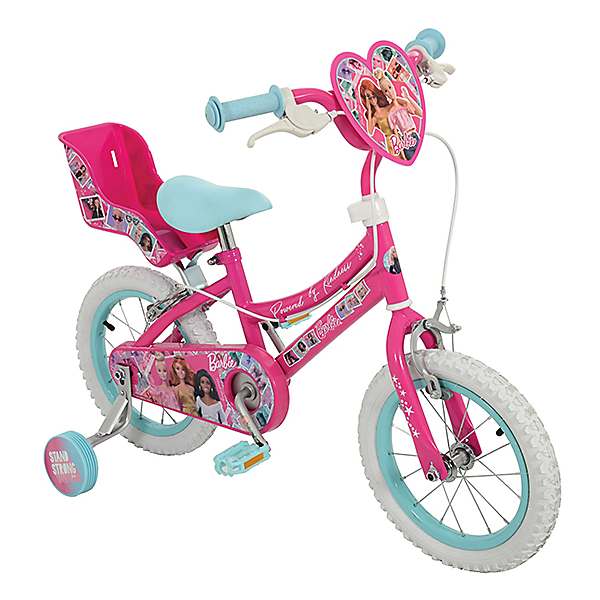 Disney princess 12 inch shop bike with doll carrier