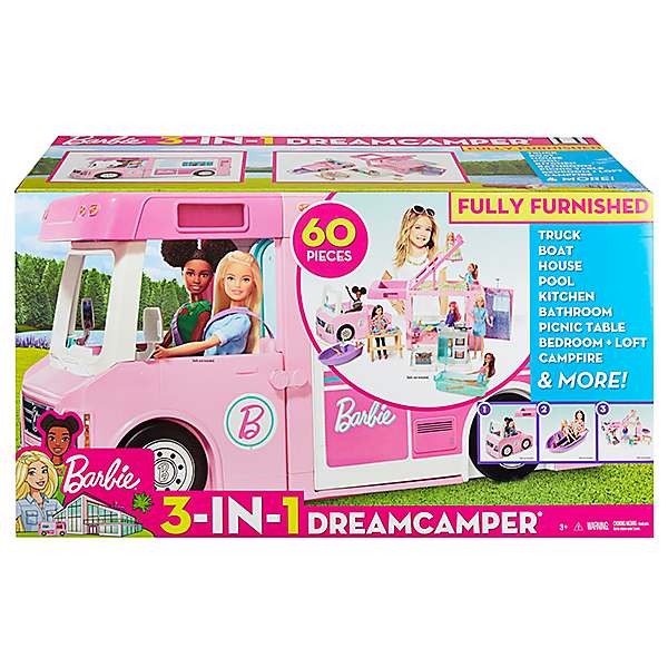 Barbie 3 in 1 Dream Camper Playset Freemans