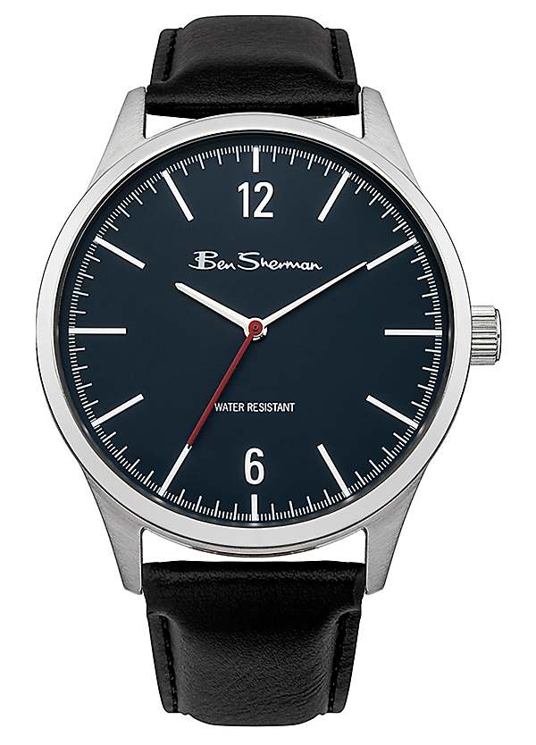 Ben Sherman Gift Set Black Strap Watch with Black Wallet | Freemans