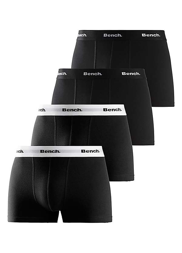 Bench Pack of 4 Logo Waistband Boxers