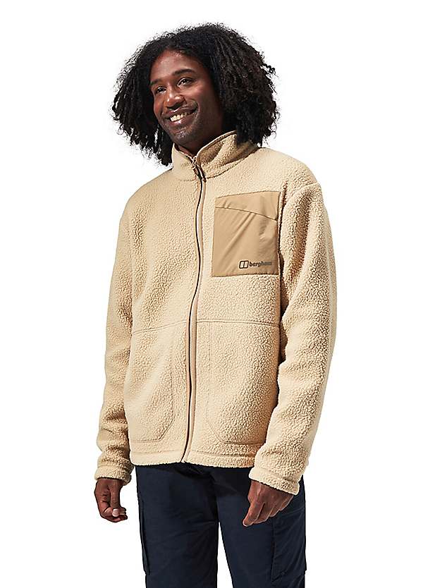 High pile clearance fleece jacket men's