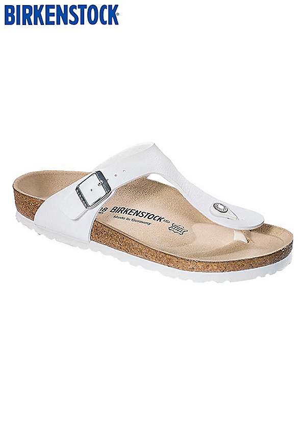 Birkenstock Men's White Gizeh Sandals Freemans