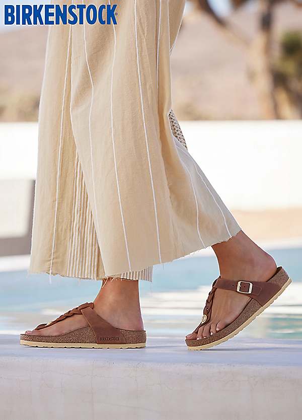 Birkenstock Women's Gizeh Cognac Sandals Freemans