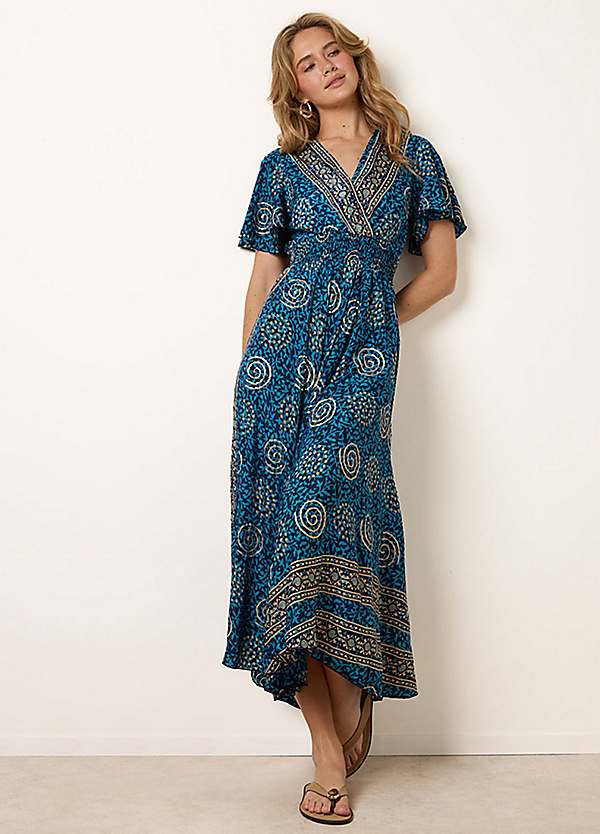 wrap over dress Linen Wrapover Dress