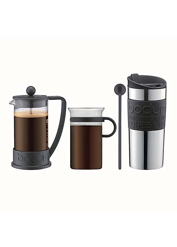 Bodum Brazil Cafetiere Coffee Maker Travel Mug Freemans