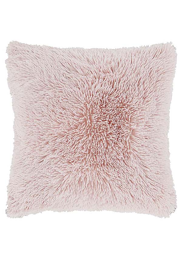 Light pink hotsell fluffy cushions