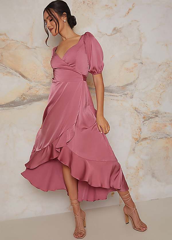 Chi chi outlet pink maxi dress