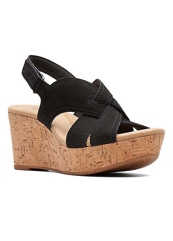 Clarks nubuck store wedge