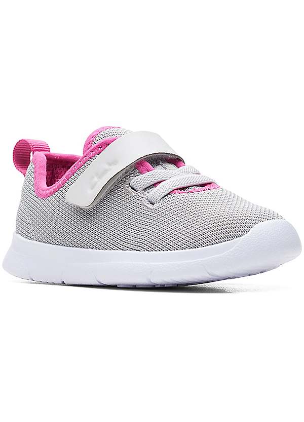 Clarks little discount weave pink