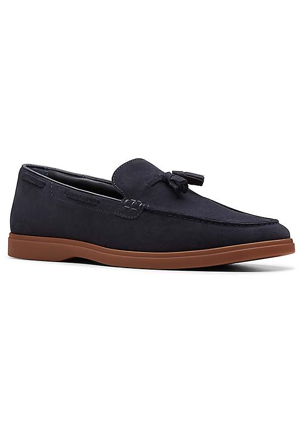 Clarks Navy Torford Tassel Loafers Freemans