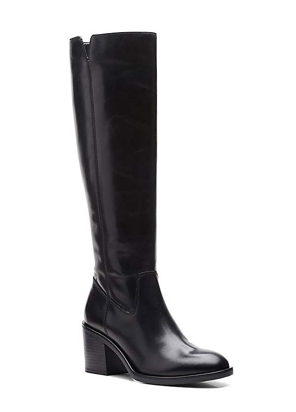 Clarks knee 2024 high black boots