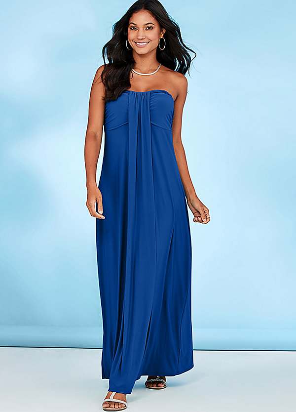 Strapless maxi hotsell beach dress