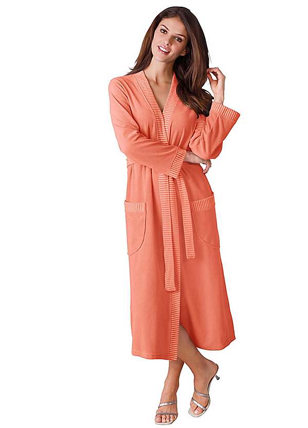 PajamaGram Long Bathrobes For Women - Womens Cotton Robe, 100